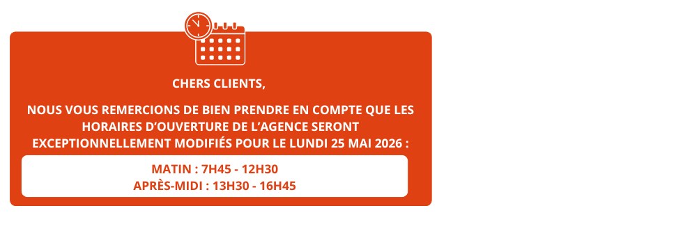 HORAIRES EXCEPTIONNELS PENTECOTE